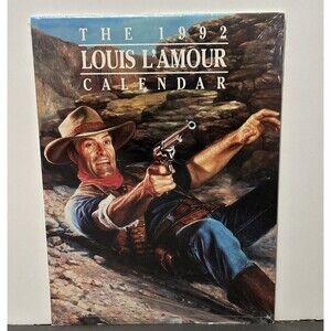 1992 Louis L'Amour Calendar Western Art- Cowboy Life New old Stock !